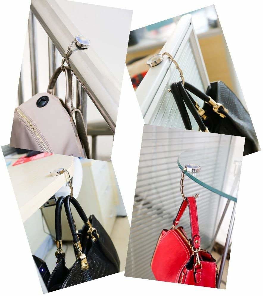 Desk Folding Bag Hook Hanger Foldable Portable for Purse Handbag