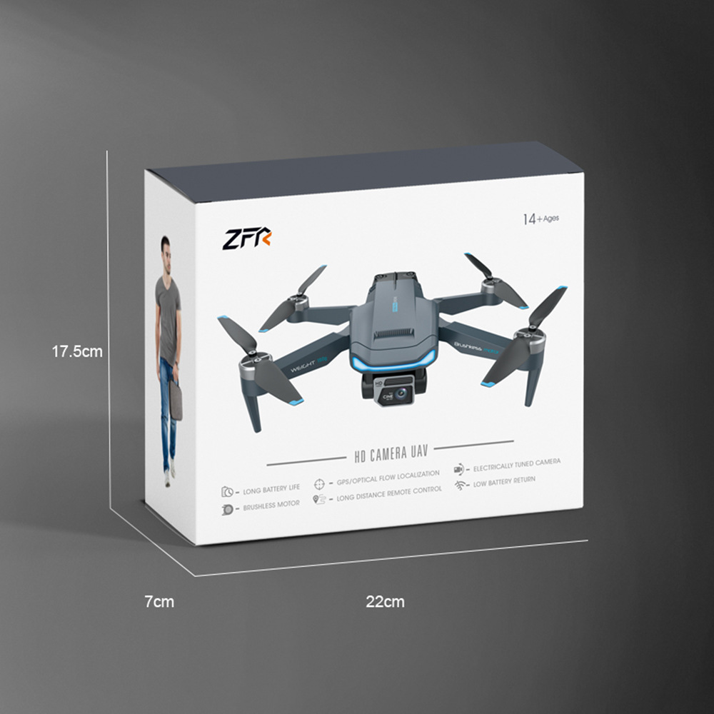GPS Dual Camera Foldable Mini Drone F194 for Aerial Photography and Remote Control