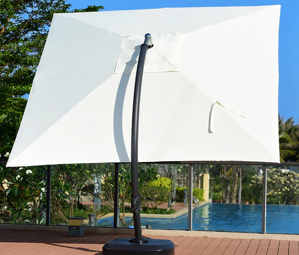 UV Protection Aluminium Cantilever Umbrella OEM 9 Foot Aluminum Umbrella