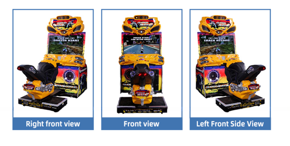 42LCD Motorbike Arcade Machine Ff Motorcycle Arcade Games For Funzone