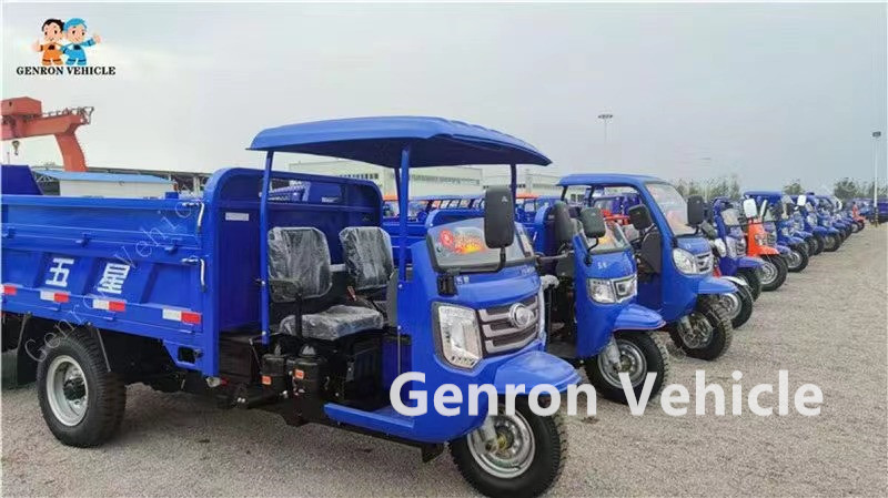5 Tons Dump Truck Genron Diesel Tricycle For Big Capacity Cargo