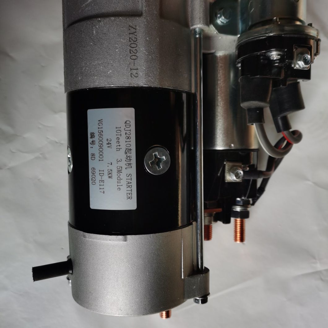 Sinotruk HOWO Dump Truck Engine Spare Part Starter Vg1560090001