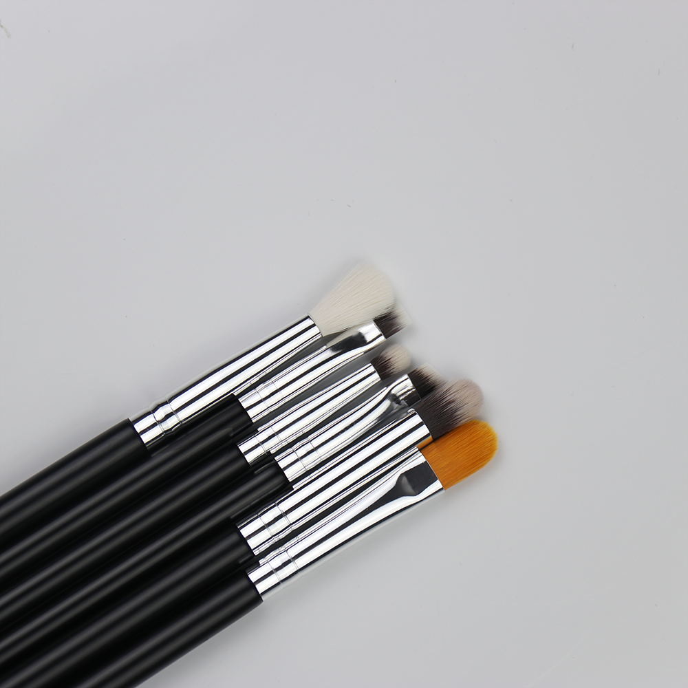 Classic Aluminum Ferrule Eyeshadow Makeup Brush Set For Professional Blending