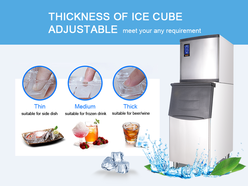 Professional Ice Block Making Machine 68kg/24h Commercial Ice Cube Machine Coffee Bar/Hotels/Food & Beverage Shops
