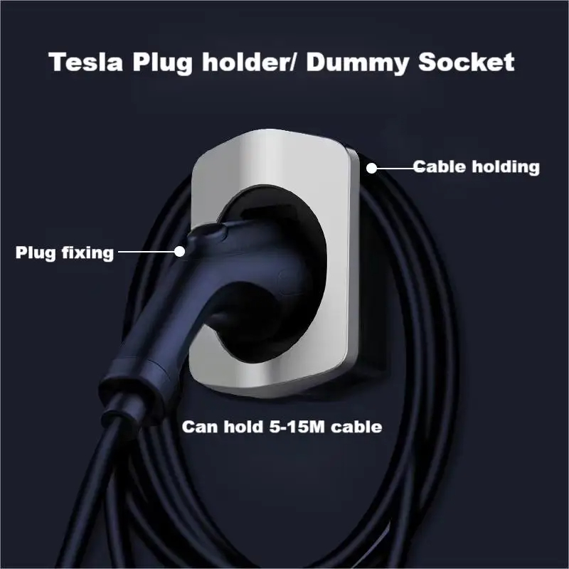 Tesla Dummy Socket EV Charging Accerssories NACS Plug Holder Tesla