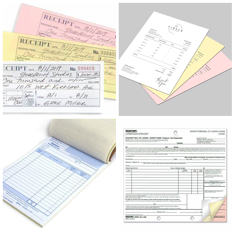 Uniform Coat Weight Receipt Invoice Paper Jumbo Roll 75gsm Fade Resistant