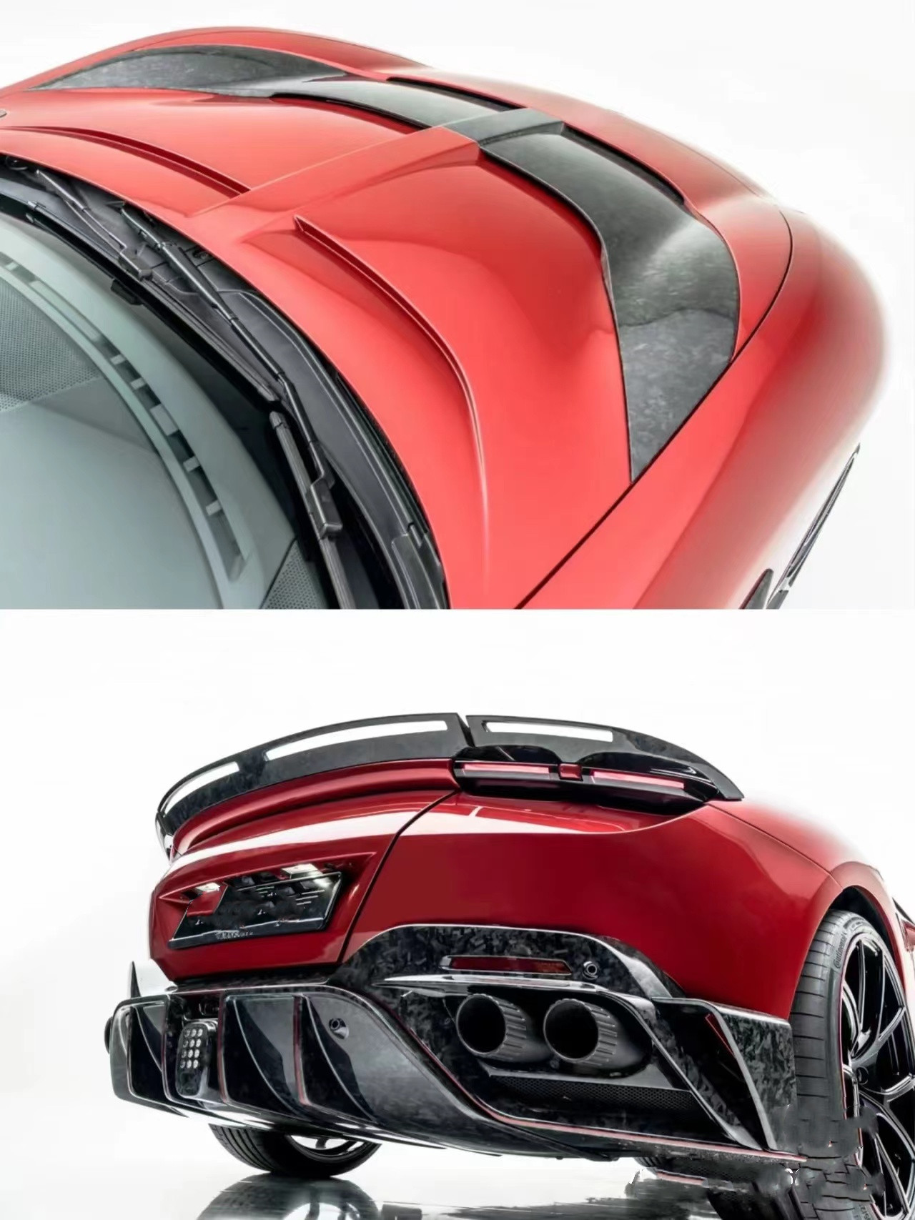 For Ferrari Roma Carbon Fiber Body Kit Roma Upgrades MSY Style Front and Rear Bumper Spoiler Hood Body Kit