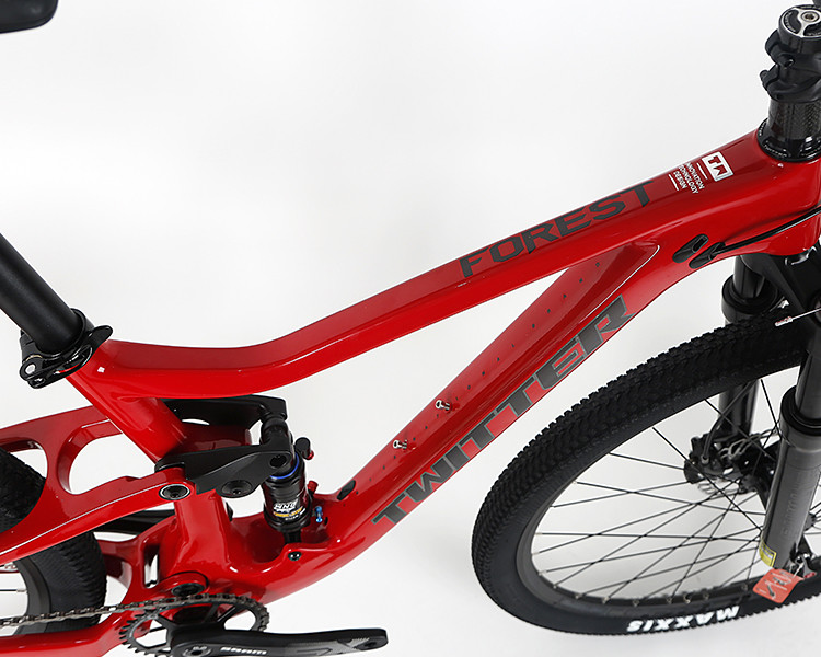 29er Carbon Fiber Full Suspension Mountain Bike With MAXXIS Tire