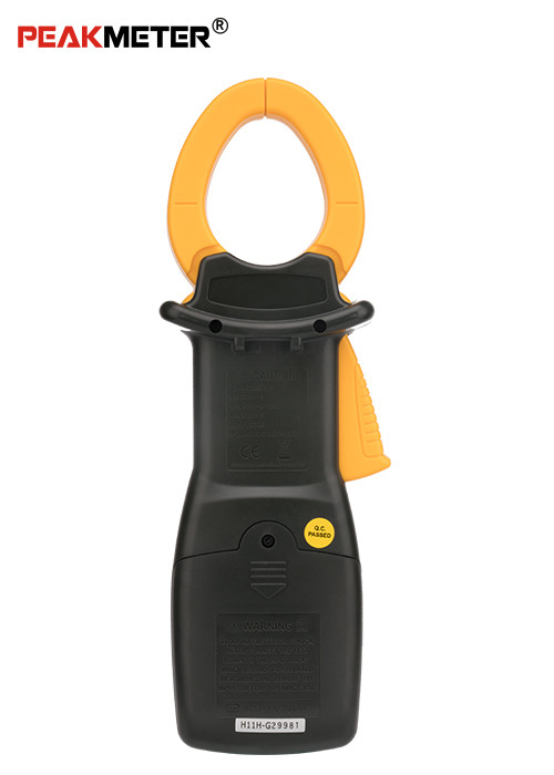 Three Phase Digital Power Clamp Meter With T - RMS Measurement RS232 Certification
