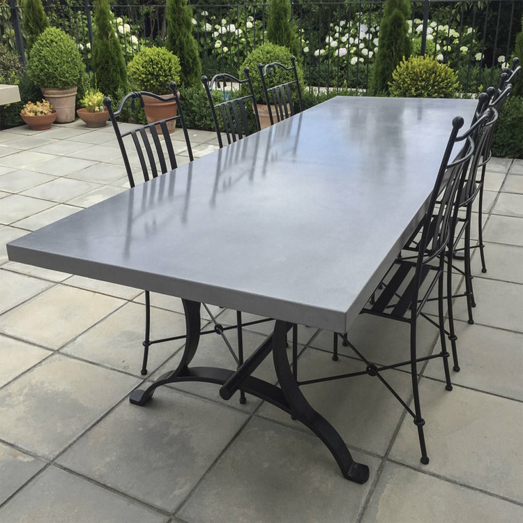 Customized Heavy Concrete Furniture Tables for Outdoor Living Table Sets In Concrete GRC