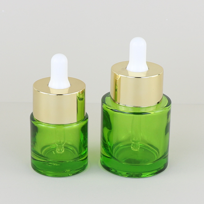 1oz Cylinder Flat Shoulder Frosted Dropper Essential Oil Bottle for Other Cosmetic within Glass Material