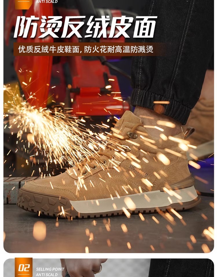 Kevlar Work Boots in Black for Superior Safety in Workplace