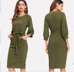 Summer one shoulder women fashion dress