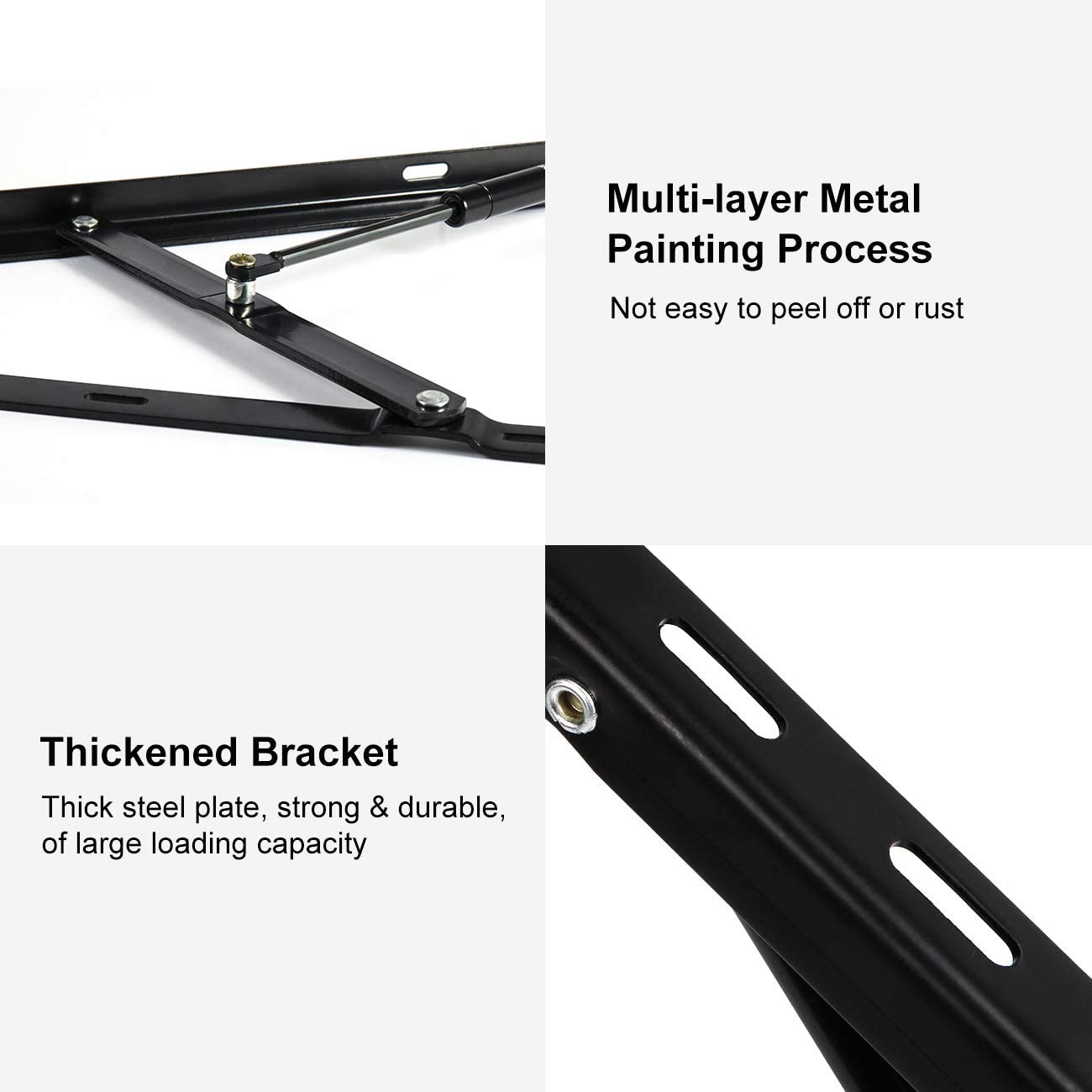198lbs Gas Spring Set White Bed Lifting Mechanism