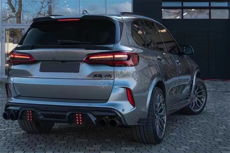 Auto Parts for BMW X5M F95 Carbon Fiber Body Kit X5M F95 Upgraded LD-style Front Shovel Diffuser Spoiler Body Kit