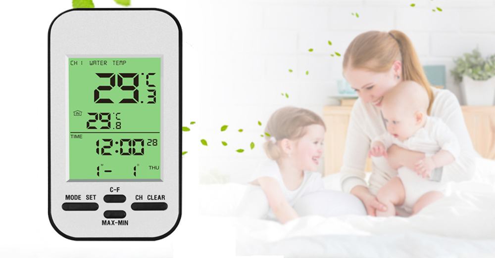 OEM, ODM, OBM Outdoor Swimming Pool Spa Fish Pond Wireless Water Thermometer Accurate Digital Display