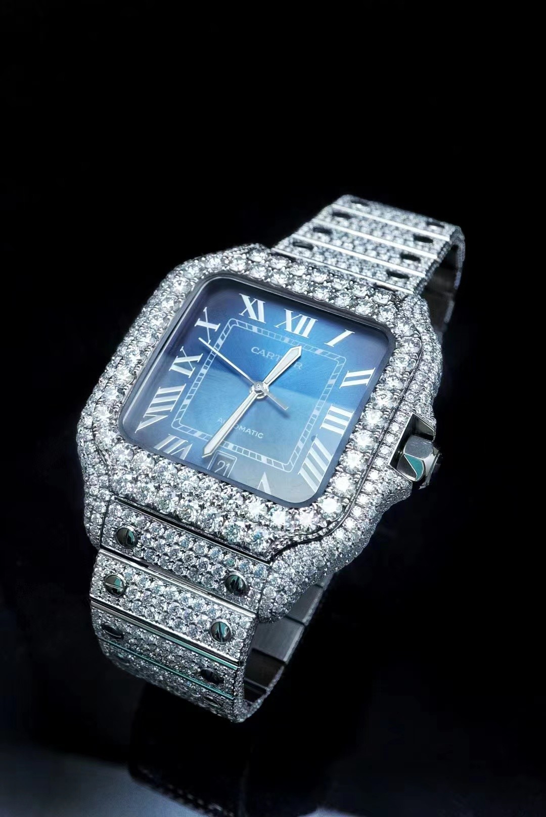Bracelet Women Moissanite Cuban Chain