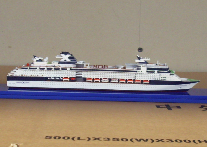 Scale 1:1200 Millennium Class Celebrity Summit Cruise Ship 3d Ships Models With Engraving Printing