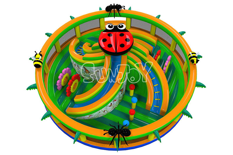 EN14960 Bugs Inflatable Play Park For Commercial Activities