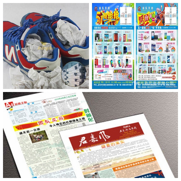 45-48.8gsm Good Ink Absorption 100% Virgin Pulp News Paper In Roll