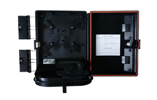 ABS Plastic Fiber Optic Termination Box , Fiber Optic Enclosures Wall Mount 16F