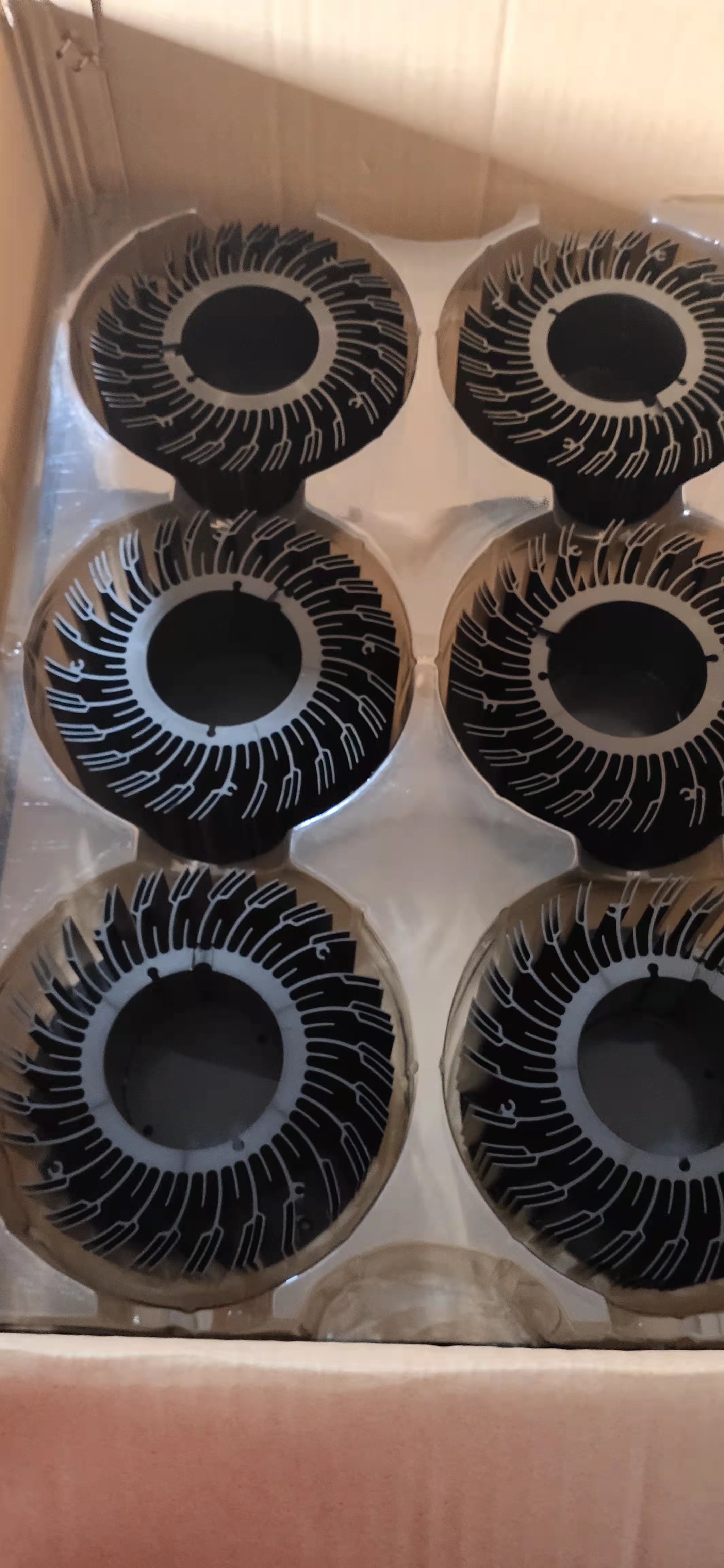 80~89 mm Dia Aluminium Sunflower Cooler Alum Radiator For CPU / Led Heatsink