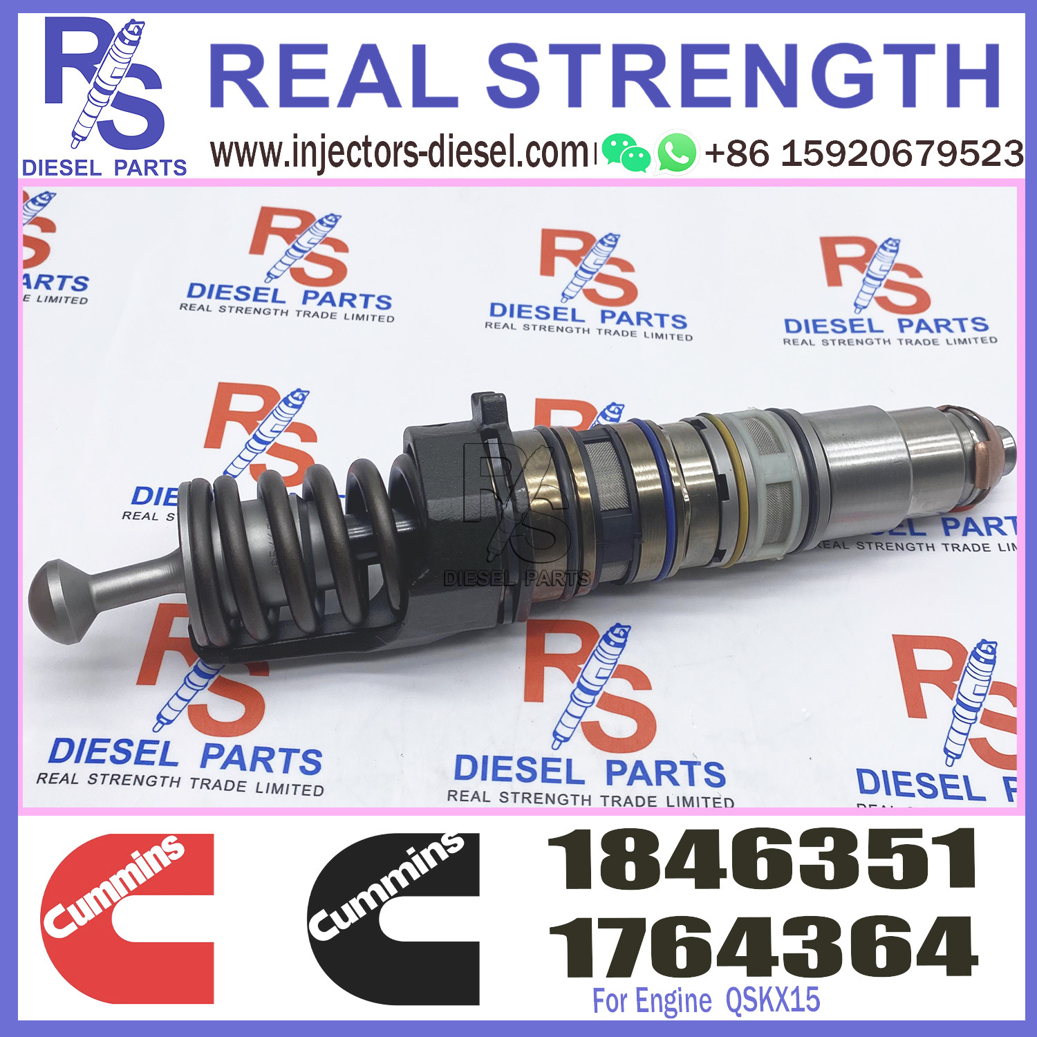 X15 Cummins Diesel Injector 1846351 579253 1731091 579264 For Scania HPI Engine