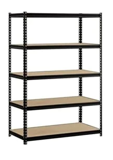 Heavy Duty Boltless Industrial Shelving 5 shelf 72 Inch High Shelving Unit