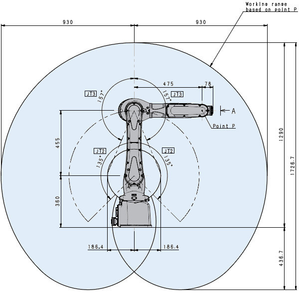 Automatic Handling Kawasaki Robot RS007L 6 Axis Industrial Robot Arm