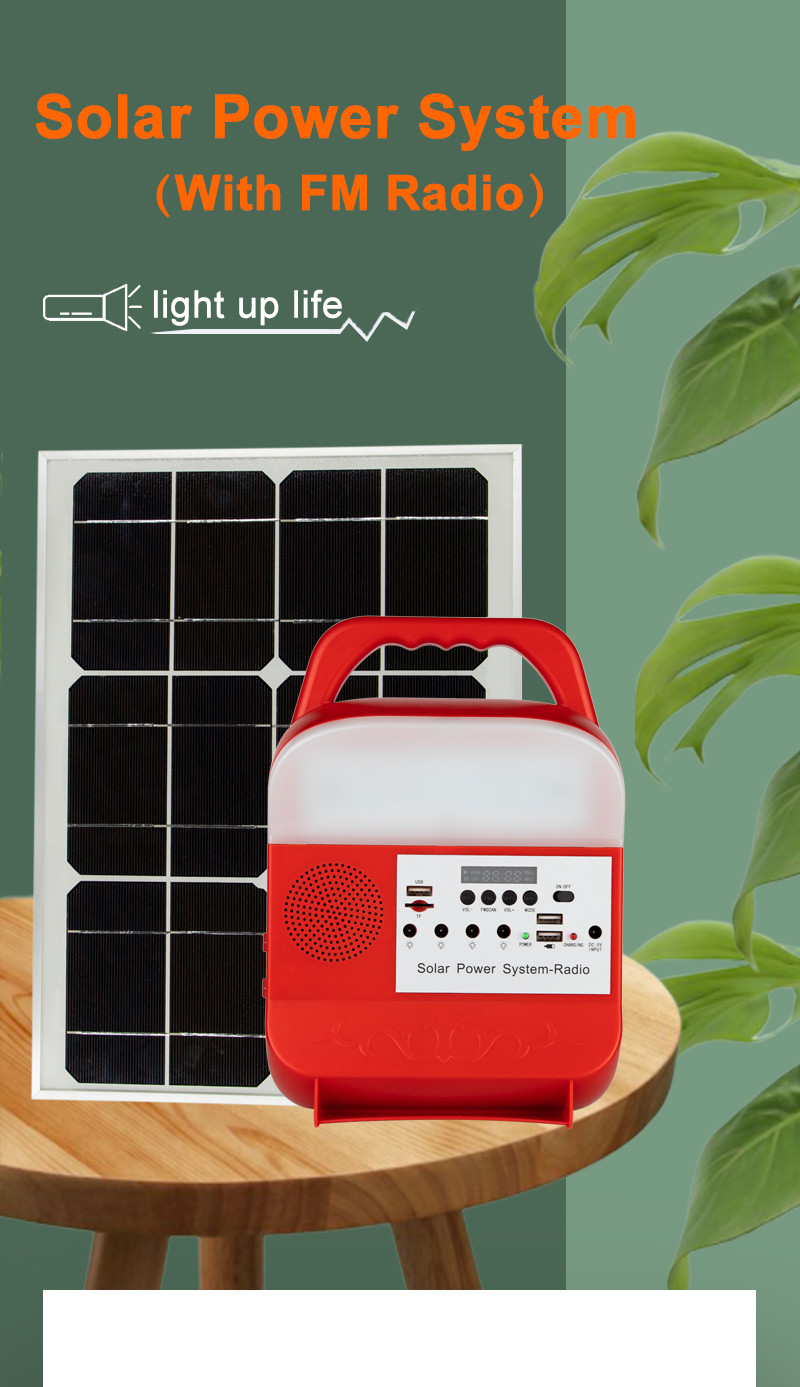 High Quality Home Solar Energy Lighting System All In One Solar System Indoor With 3pcs Light Bulb
