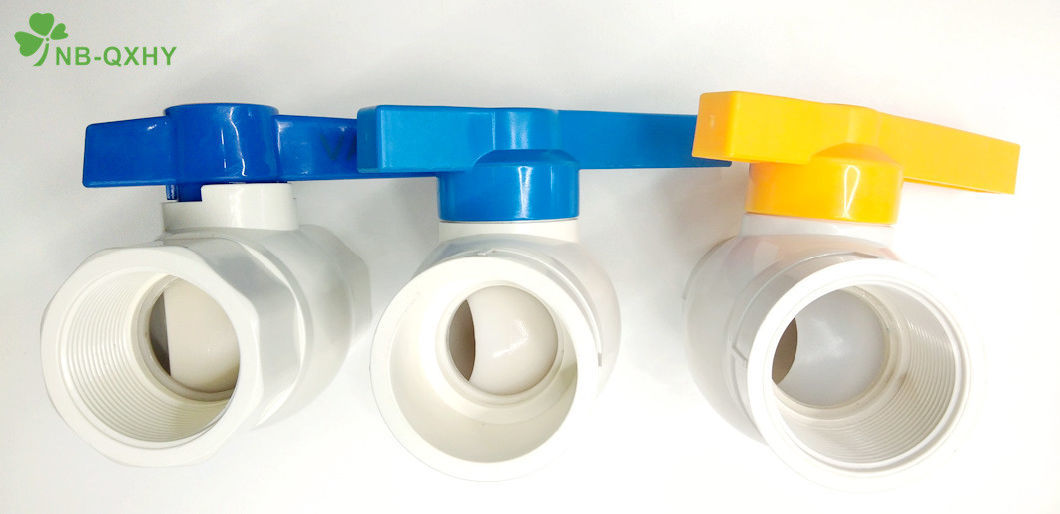 NB-QXHY Customizable 1/2&quot;-2&quot; Plastic PVC Ball Valve with ABS PP Handle