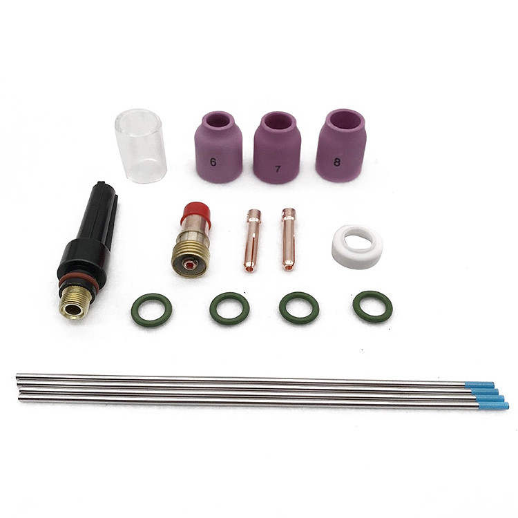 Tig welding torch parts o ring pyrex , glass cup , gas lens for wp17/18/26