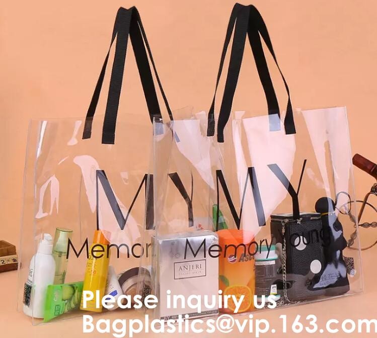 Promotional Pvc Shopping Bag Laser Tote Bag Handbag Waterproof Shopping Bag Glossy PVC Leather Bag PVC Woman Shopping Ba