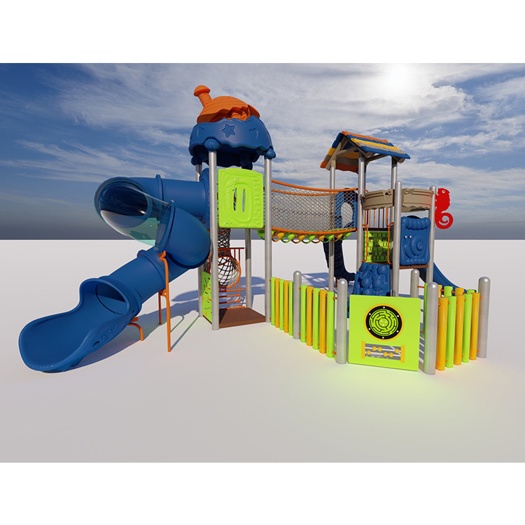 LLDPE 304 Stainless Kids Playground Slide Attractive Children