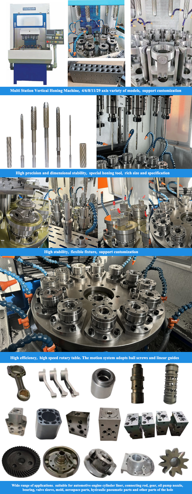 Vertical Honing Machine HDHJ3089 Multiplex Sequential Honing Machinery