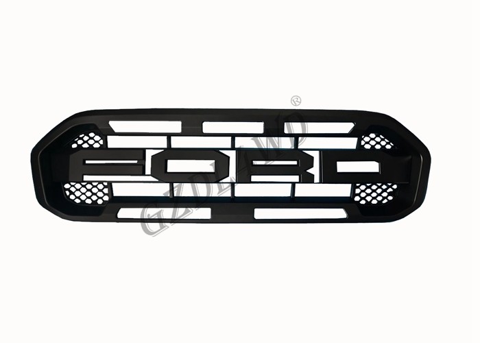 Black ABS Front Grill Mesh car grills For Ford Ranger 2022 Xlt