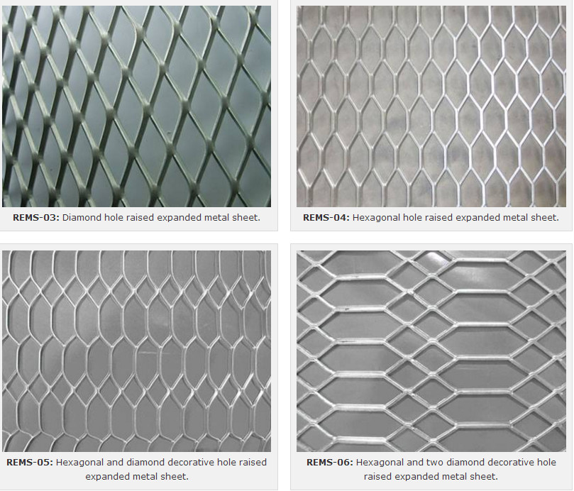 Perforated Diamond Expanded Metal Aluminium Mesh With Customized Size