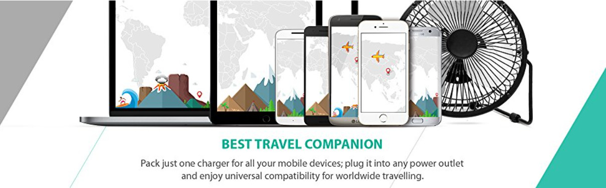 6 Port Multi USB Travel Charger 10 A Phone Charging Station For IPad / Tablet