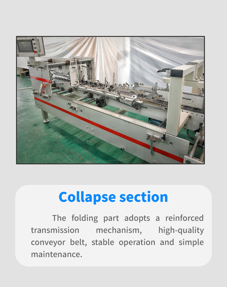 380V Voltage Paper to Paper Pasting Machine Folder Gluer Belt with 3500 kg Capacity