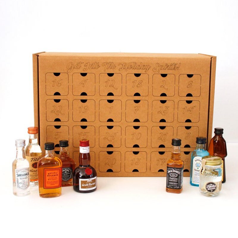 OEM Recyclable Christmas Countdown Gift Box , Leakproof Empty Advent Calendar Boxes