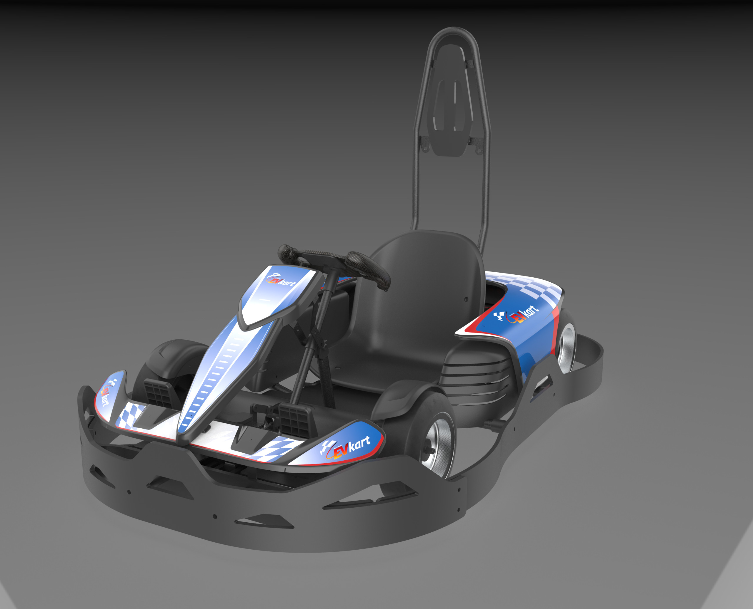 Pedal Karting Electric Go Kart For Kids , 750w Adult Mini Go Kart