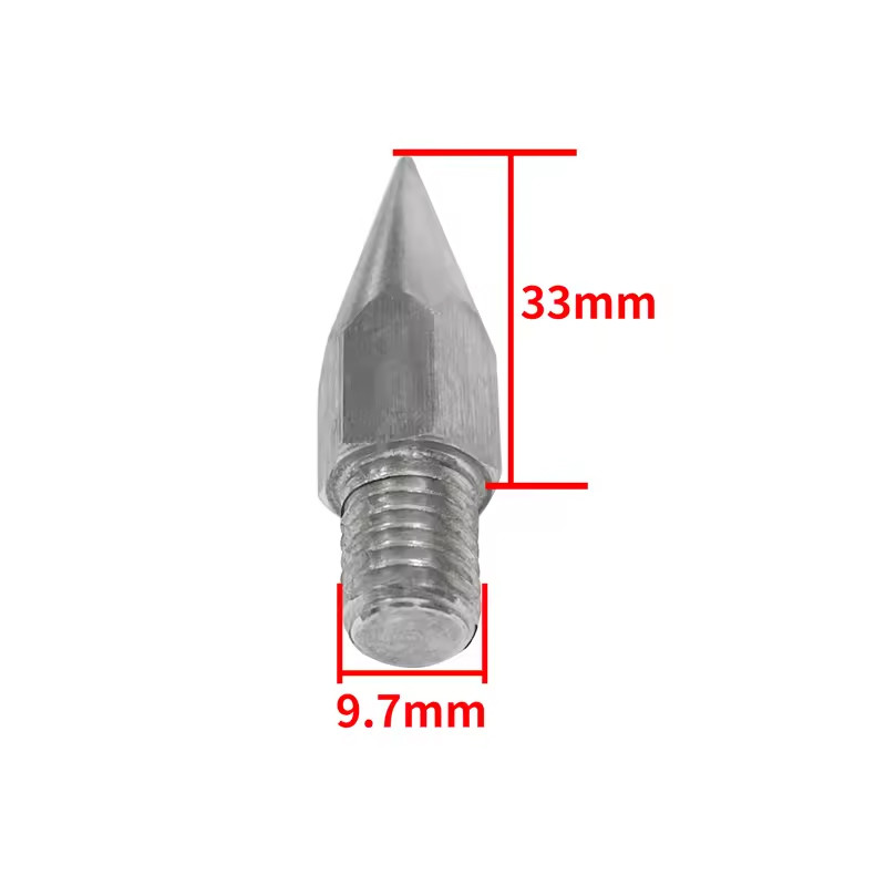 33mm Measuring Prism Rod and 5 Pieces of M10 Steel Alloy End Cap with 9.7mm Diameter