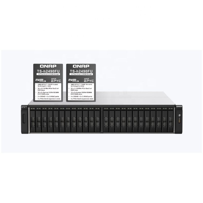 New Original TS-h2490FU Networked Storage 24-bay U.2 NVMe Full Flash Array U.2 NVMe Gen 3 x4 SSD storage architecture