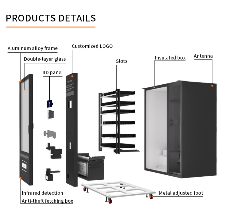 Best selling Outdoor Vending Machine snack drinks veniding machine Combo Self Snack Vending Machine