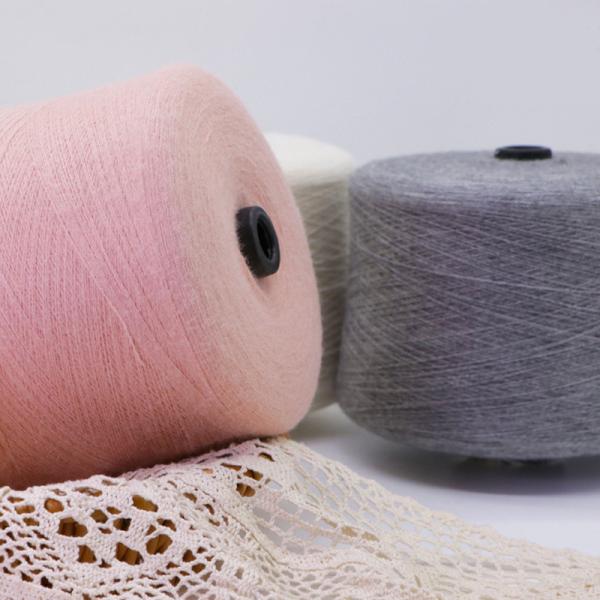 Spandex 18S/2 Raw Macrame Feeling 100% Tencaity Color Stand Quality Nylon 35% Cotton Blended Soft Acrylic Spun Yarn for Weaving