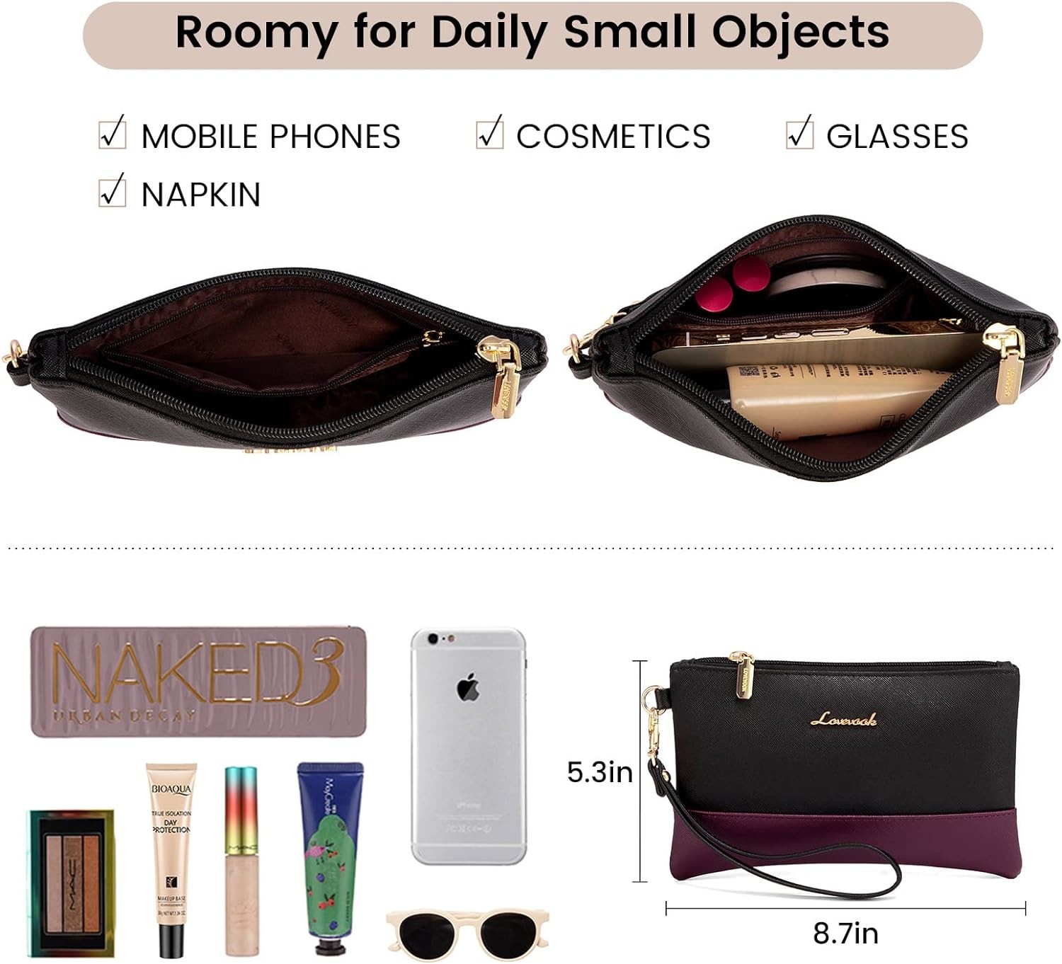 LOVEVOOK LAPTOP BAG FOR WOMEN 15.6 INCH LAPTOP TOTE WORK BAG PROFESSIONAL LEATHER COMPUTER BRIEFCASE WATERPROOF BUSINESS