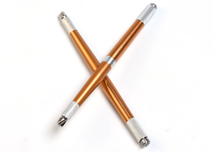 14 Cm Manual cosmetic tattoo pen 3 Needle's Heads Lock Pin Device