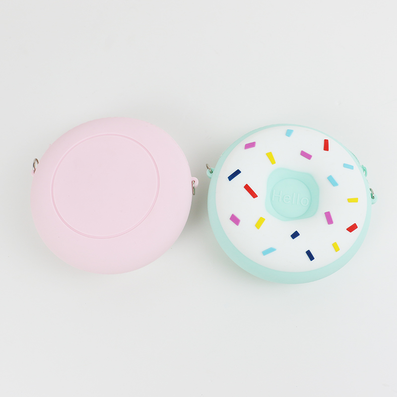 Mini Silicone Donut Shoulder Bag Waterproof Colorful Multi Functional