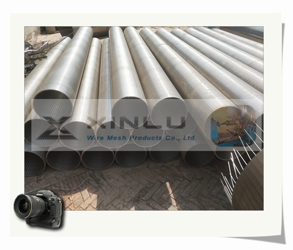 Wire Wrapped Water Well Screen Pipe 450 PSI Pickling Electrolytic Polishing