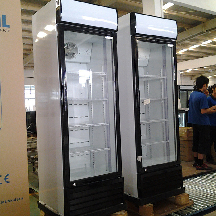 CB Upright 360L Single Glass Door Fridge for drink